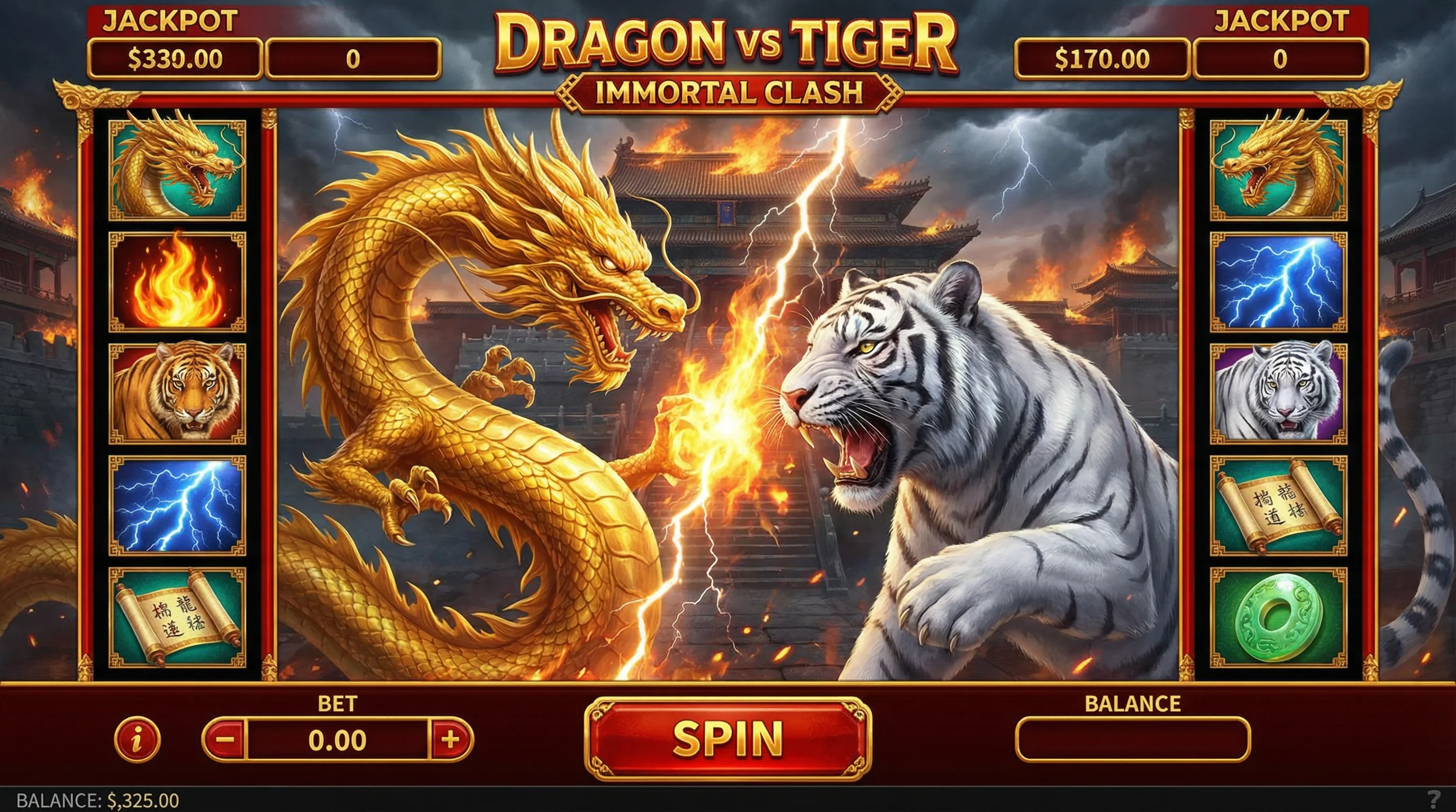 龙虎争霸PG电子游戏截图