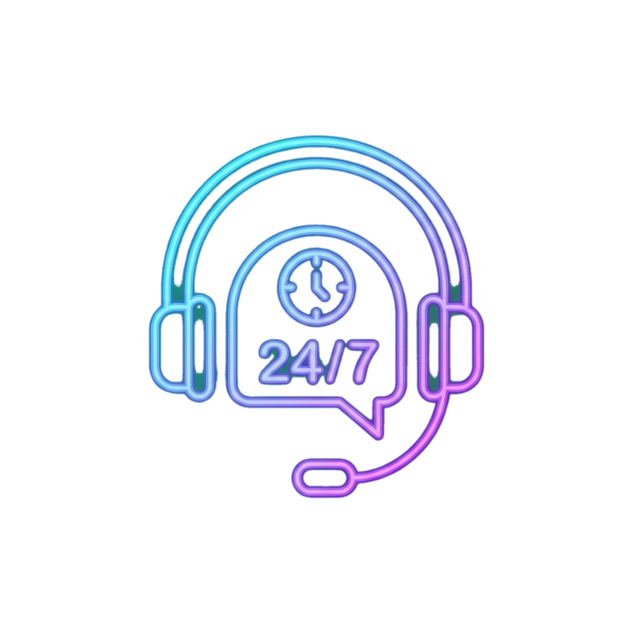 24/7在线客服支持图标